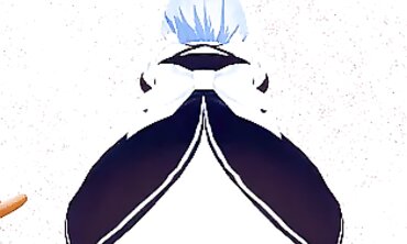 POV Anime Thicc Babe Gets Handjob and Creampie