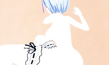 POV Anime Thicc Babe Gets Handjob and Creampie