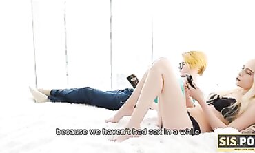 Blonde Step-Sister Takes Off Panties For Step-Brother