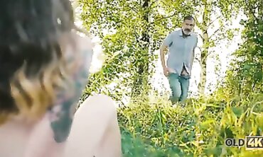 Thirsty Bookworm Enjoys A Public Hookup