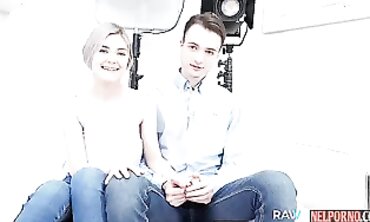 barely legal Russian Lovers Audition Rough Sex on Camcorder