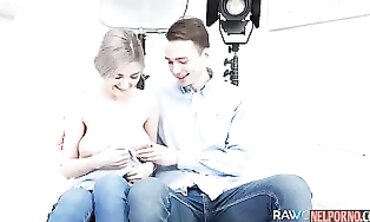 barely legal Russian Lovers Audition Rough Sex on Camcorder