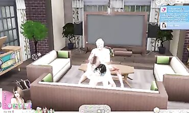 NeMing0 Enjoys A Sims 4 FFM Threesome