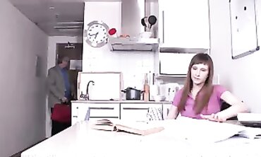 Russian Tutor Tatiana Stone Takes a Hardcore Blowjob in the Kitchen