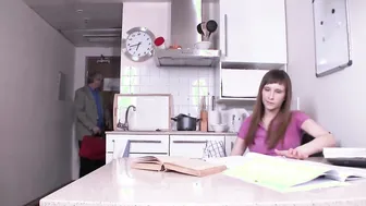 Russian Tutor Tatiana Stone Takes a Hardcore Blowjob in the Kitchen
