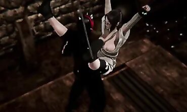 Rey Bound and Anal Fucked by Darth Maul in Star Wars Cosplay