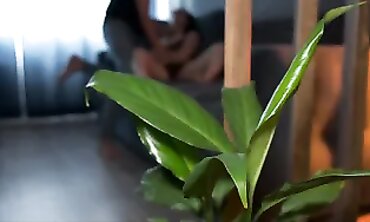 Petite Beauty and Her Lover Share a Hardcore Creampie