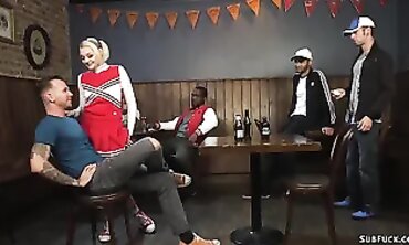 Multicultural Gangbangs - Interracial Teen Faces Squirting Orgasm