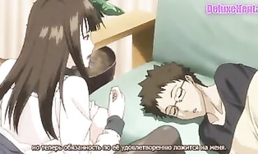 Uncensored Cougar in School Uniform Gangbangs Innocent Stepson