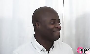 Cougar MILF QOS Interviews Jay PlayHard Before Hardcore Interracial Fuck
