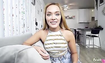 Step Sister Mylene Monroe Takes Sexy Selfies Then Rides POV