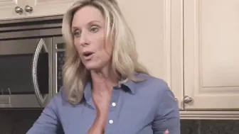 Busty MILF Mom Gets Hard Plumbered in the Kitchen