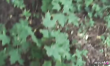 POV Blowjob From Cute German Girl Outside