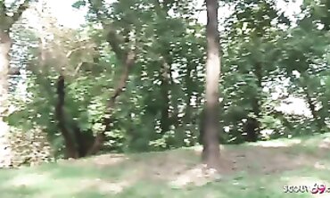 POV Blowjob From Cute German Girl Outside