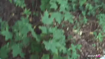 POV Blowjob From Cute German Girl Outside