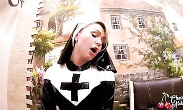 POV: Busty Nun Gets Anal and Facial in Hardcore Cosplay