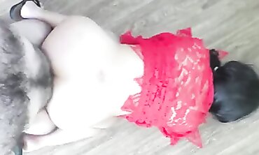 Mom's Hot MILF Side Gets A Facial After Cleaning The House - Stepson Fucks Mom