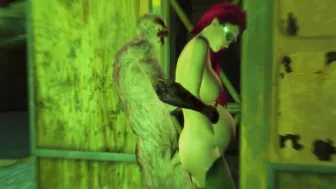 Monster Anal Orgy: Zombie Pulverizes Chick in Rough BDSM Action