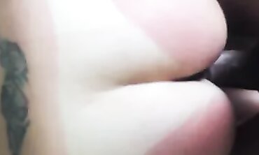 POV Creampie: Suntanned MILF Takes Deep Anal