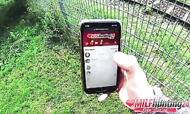 Princess Gets Nailed Outdoors By Hunter