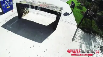 Princess Gets Nailed Outdoors By Hunter
