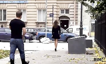Redhead Teen Gives Rimming and Handjob to Stranger