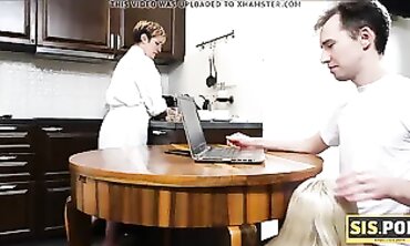 Step Sister's Hot Pink Vibrator Rides Step Brother's Hard Dick - POV