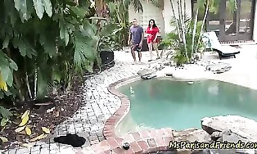 Ms Paris Rose Hosts a Busty Bathtub Party