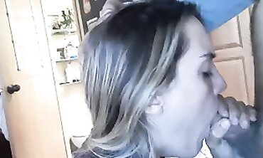 POV: Blonde MILF Ex-Wife Takes Deep Throat Blowjob