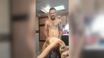 Fashion-Forward Couple's Hot Sex - Doggy Style & Creampied Ass
