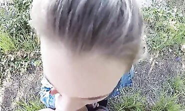 POV Outdoor Blowjob With Anya Olsen