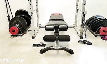 Fit Cougar Works Out and Taunts You on the Spunk Bench