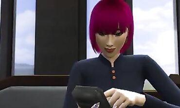 Asian MILF Catches Stepson Masturbating In Front Of The Computer