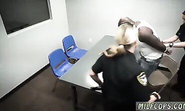 Latina Cop Milfs Take Turns Riding a Massive Black Dick