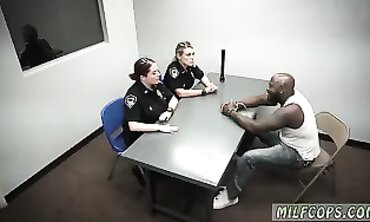 Latina Cop Milfs Take Turns Riding a Massive Black Dick