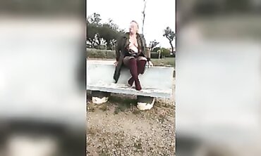 French MILFS Flapper Dancer Striptease - Sexy Old Lady Shows Off Her Body