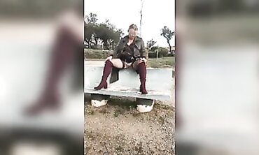 French MILFS Flapper Dancer Striptease - Sexy Old Lady Shows Off Her Body