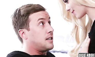Petite Blonde Elsa Jean In A Hardcore Threesome