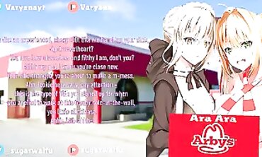 Sugar Waifu Gives Shaft Slider Titjob at Ara Ara Arbys ASMR