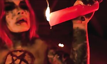 Sabien DeMonia's Solo Striptease and Hardcore Paraffin Wax Play