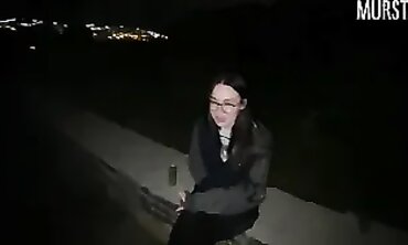 Russian Brunette Gets Plowed by Security Guard Overnight