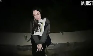 Russian Brunette Gets Plowed by Security Guard Overnight