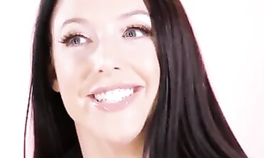 Uber-cute PLUS-SIZE And Aussie Pornographic star Angela Milky Having Hook-up