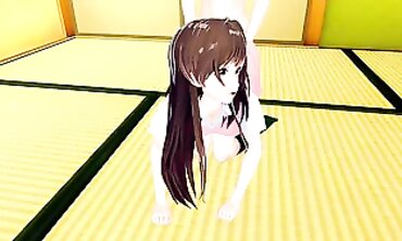 Chizuru Ichinose & Mizuhara: 3D Hentai Blowjob Creampie