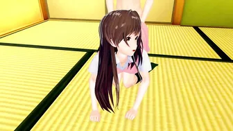 Chizuru Ichinose & Mizuhara: 3D Hentai Blowjob Creampie