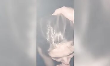 Queen Balcony Sesh - Sexy Brunette Teasing in Lingerie & High Heels