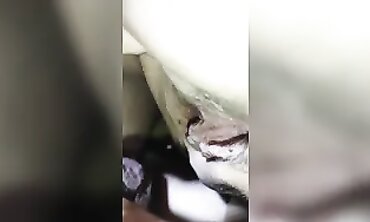 Pregnant Brunette Gets Creampie in a Deprived House