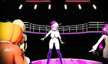 MMD: Raunchy Halloween Candy Lesbian Masturbation