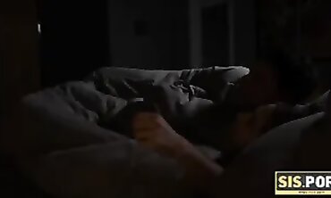 Defiant Brunette Stepsister Takes Her Stepbrother's Big Cock