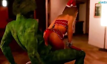 3D-Anime New Year's Celebration with The Grinch - Funny & Entertaining